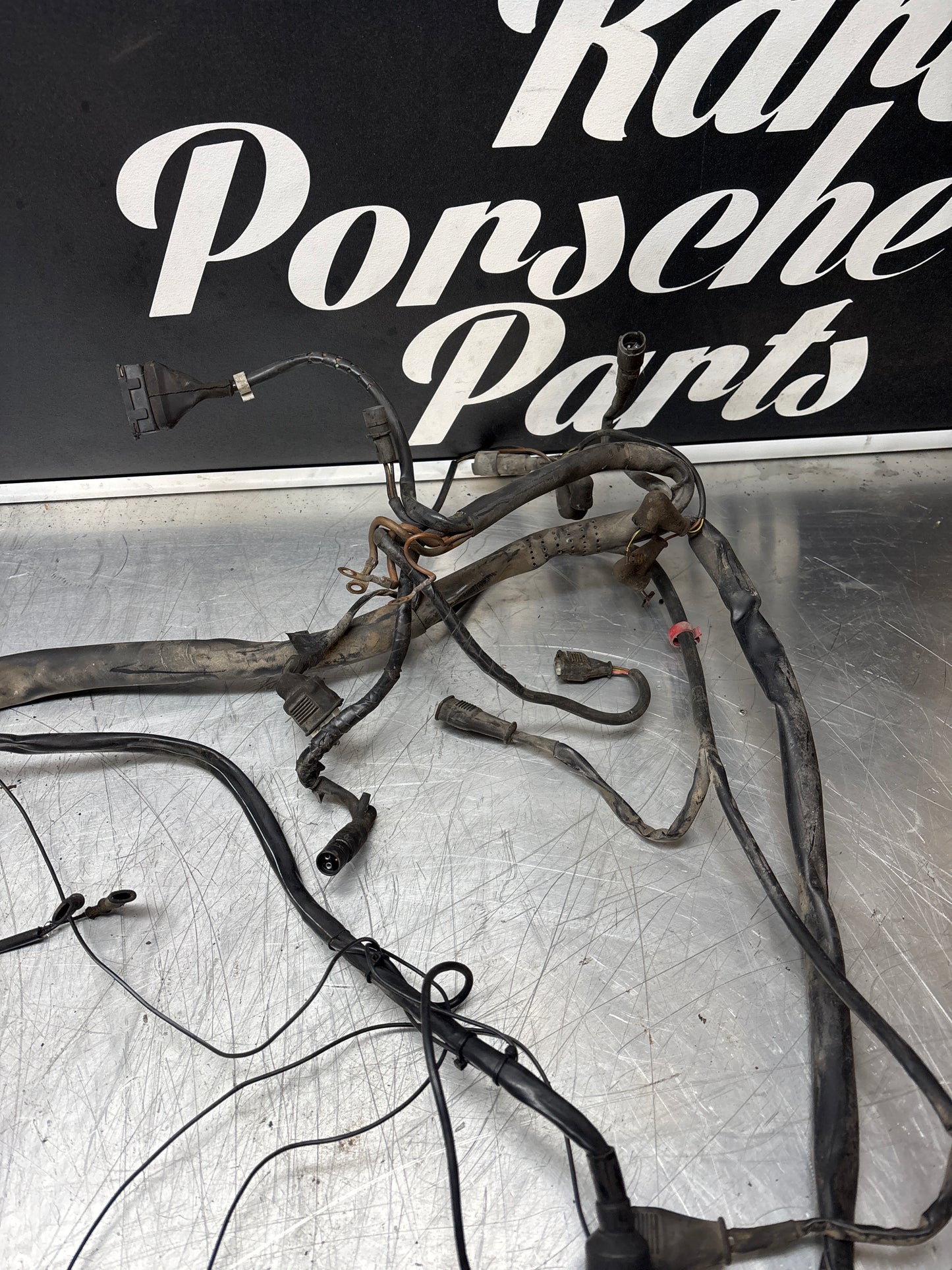 Porsche 944 S2 Oval Dash front wiring loom, engine bay loom, used 94461200801