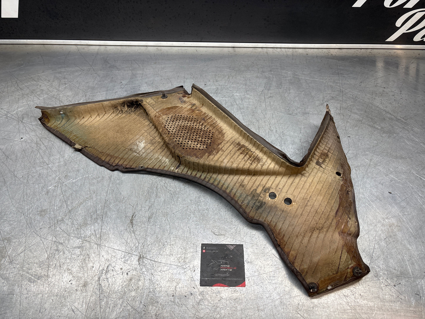 Porsche 944 924 brown left rear interior C Post trim /card . Quarter panel trim used, 94455502101