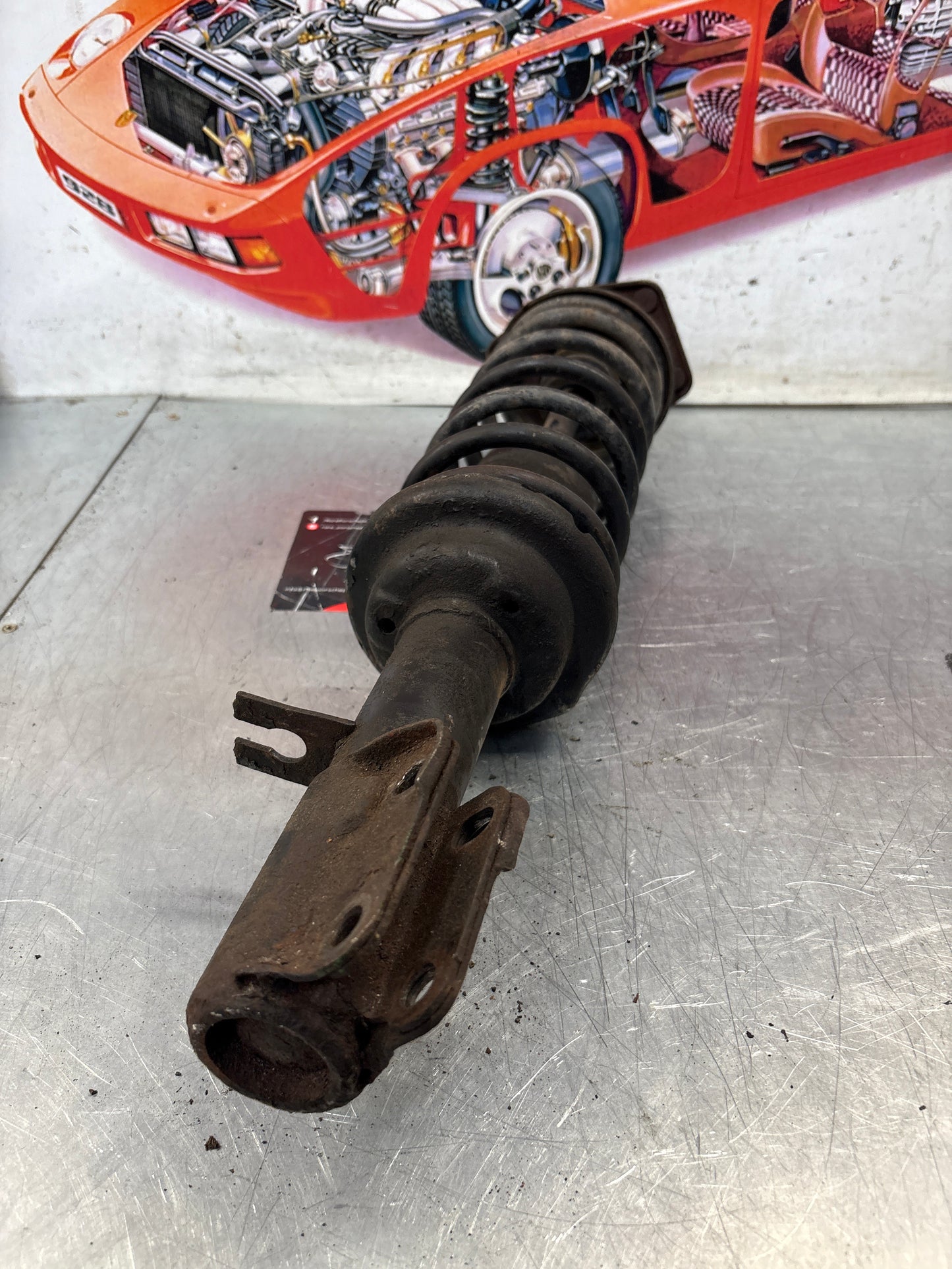 Porsche 924 Front shock absorber, used 477412031F