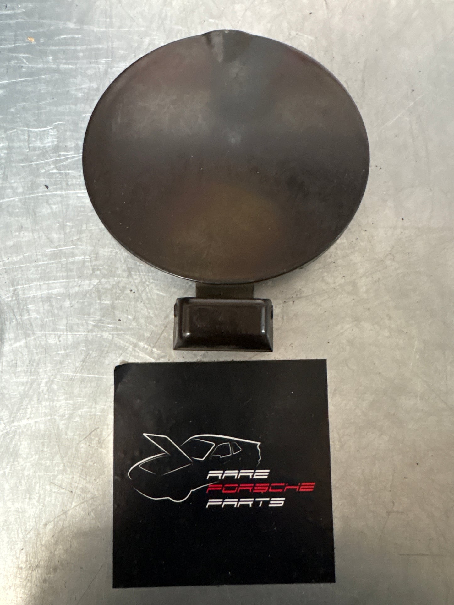 Porsche 924 / 924S fuel tank filler flap door, used 477853395