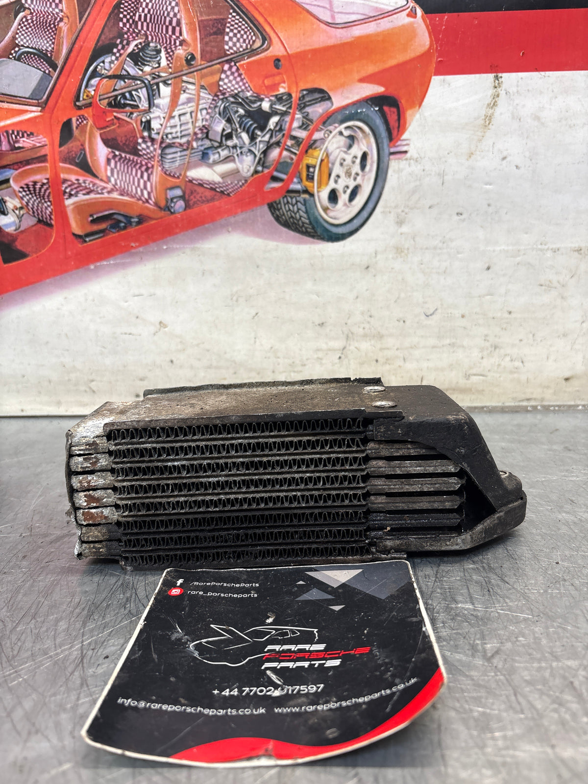 Porsche 914 oil cooler, used 021117021B