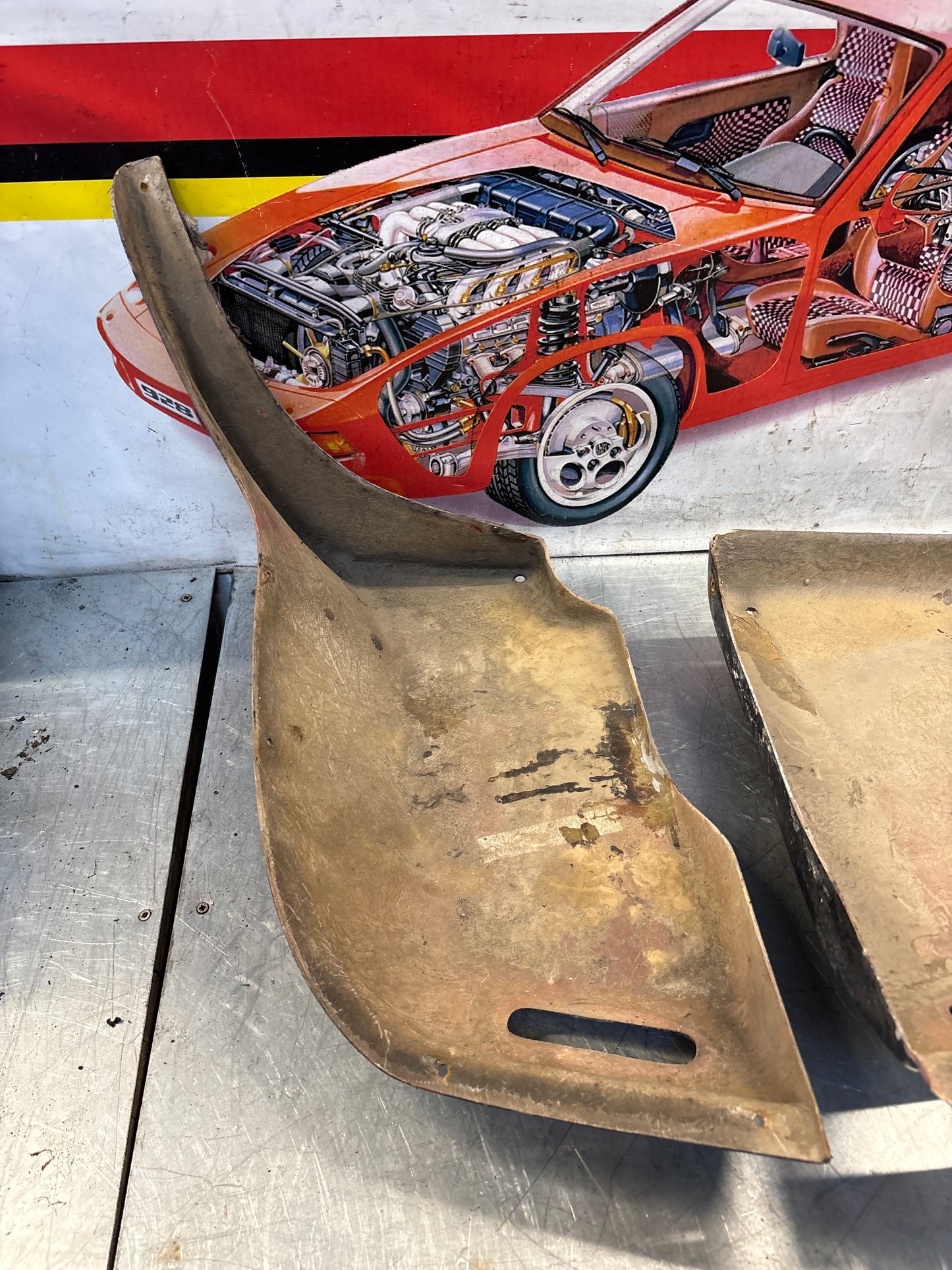 Porsche 924 Zender spoiler set, used