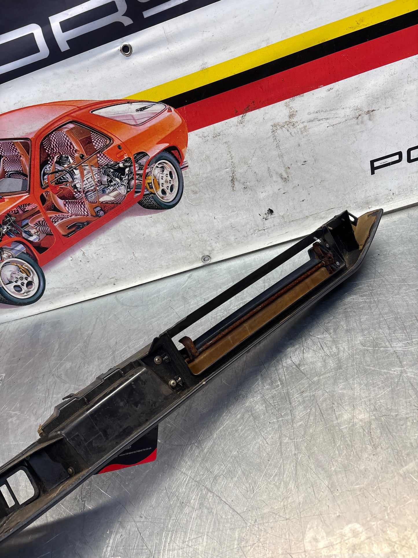 Porsche 928 blue door armrest, left, off side, 92855510103, used