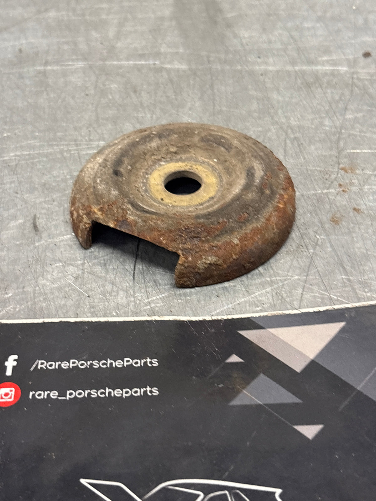 Porsche 914 engine carrier mount, used 91437524100