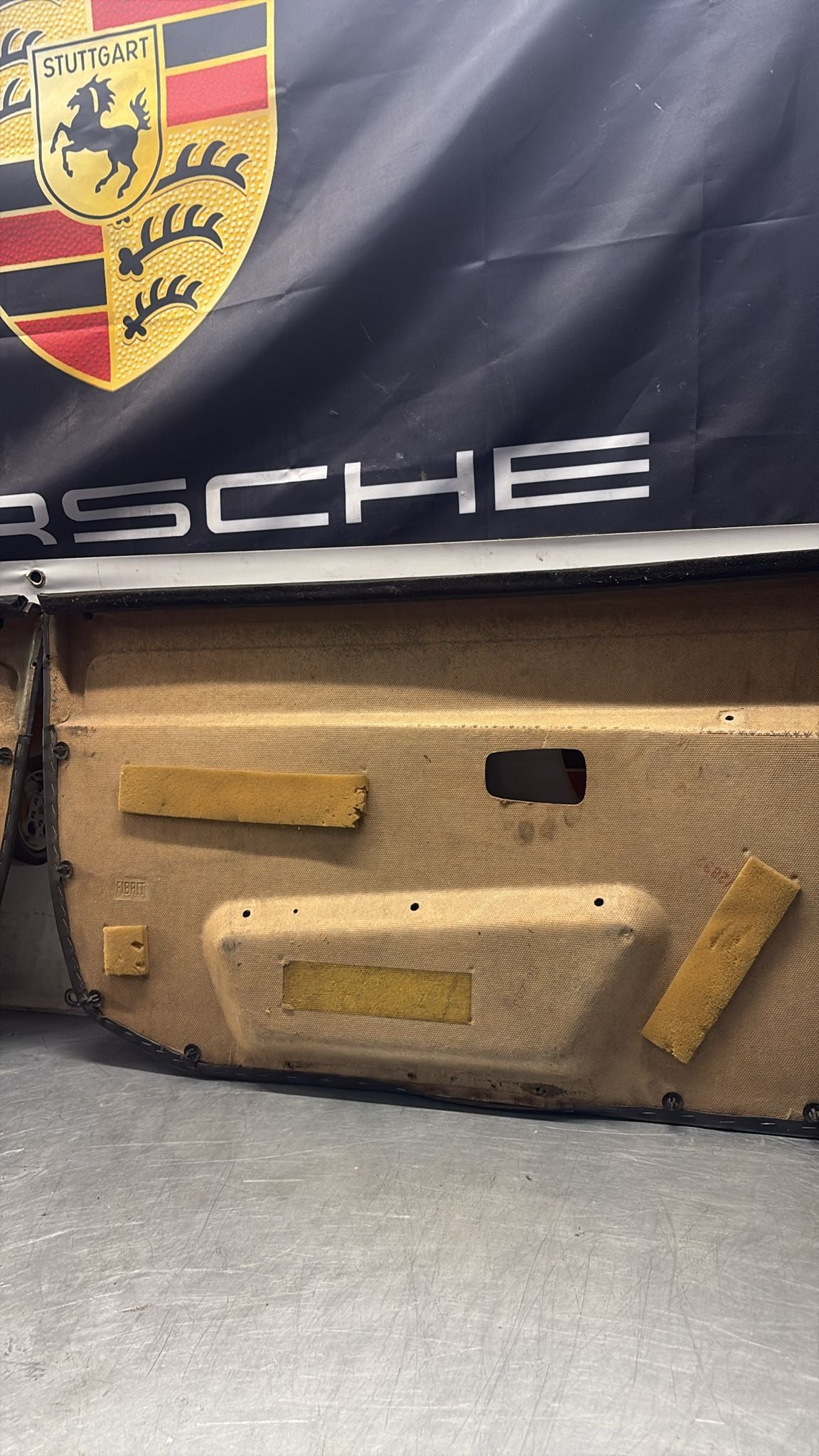 Porsche 924 / 944 Pair of early electric door cards, LHD 477867012 / 477867011