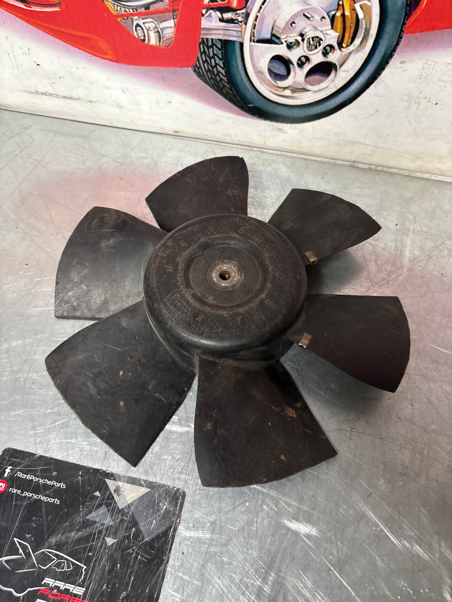 Porsche 944 six blade radiator fan 94462402103, used