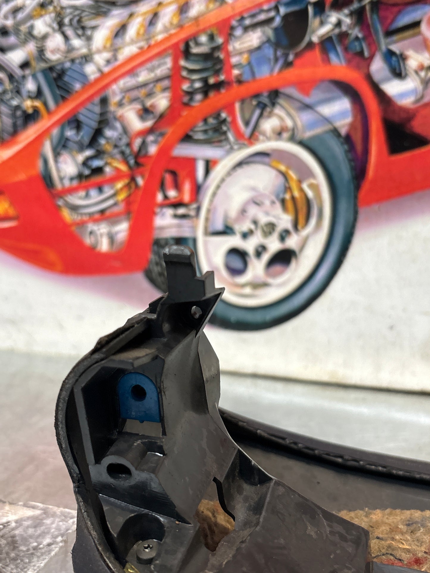 Porsche 911 996 dasboard cluster trim, used, black 99655205902