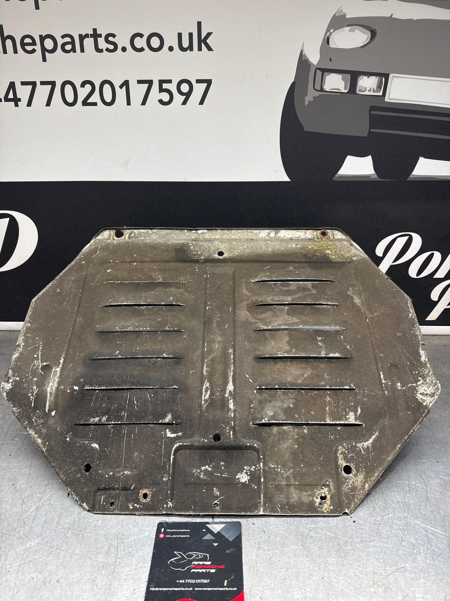 Porsche 944 engine tray / belly pan / undertray used. Aluminium. 94434116103