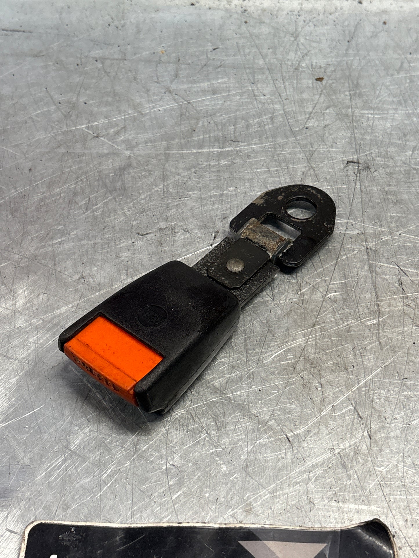 Porsche 928 rear seatbelt anchor clasp retainer, buckle, used 92880305102