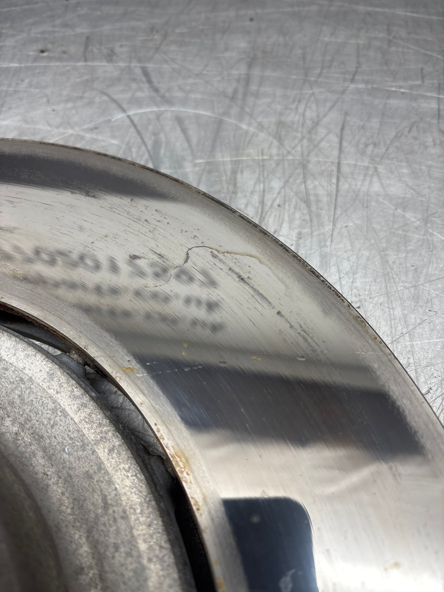 Porsche Taycan Front Left Disc Brake Rotor 9J1615301B, used