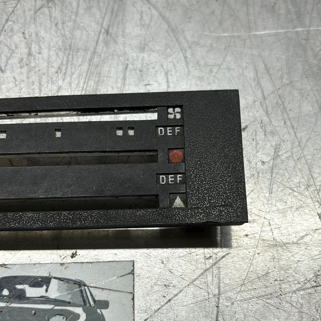 Porsche 924 early Heater control fascia panel, used, 477819043B