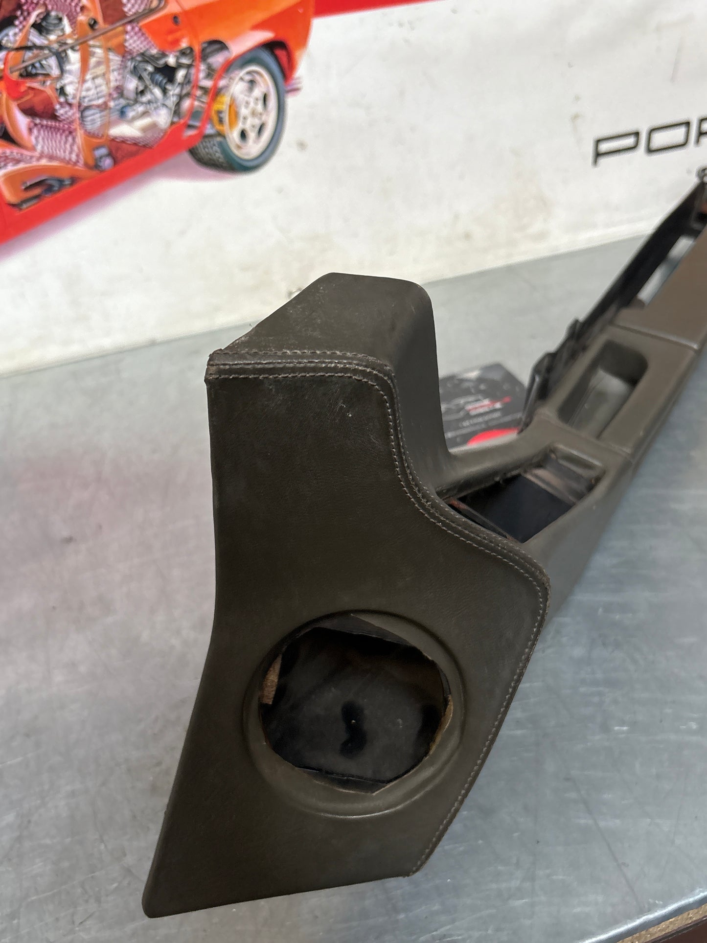 Porsche 928 Grey door armrest, right, off side, 92855510203, used