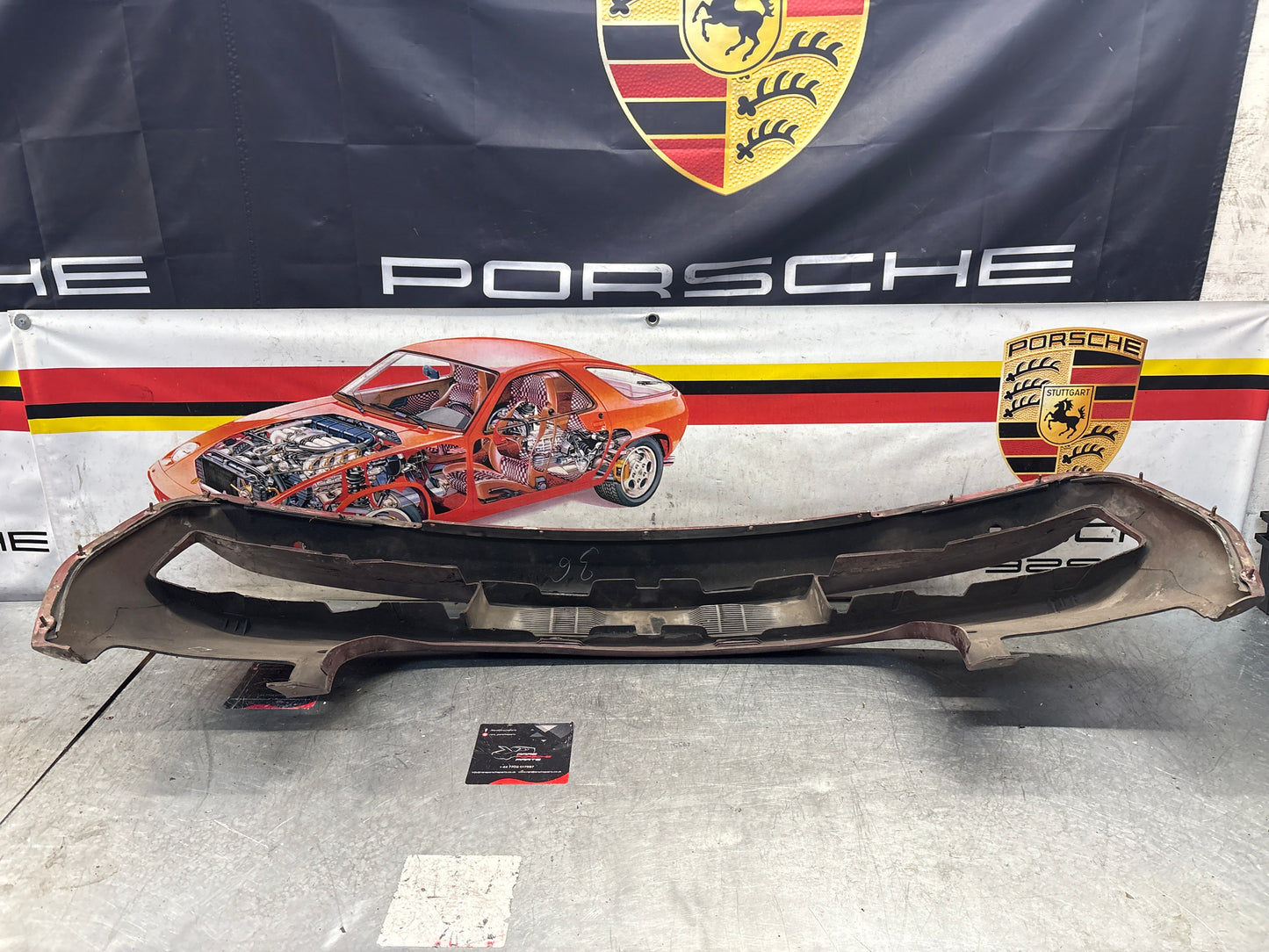 Porsche 928 front bumper cover panel, used 92850501306