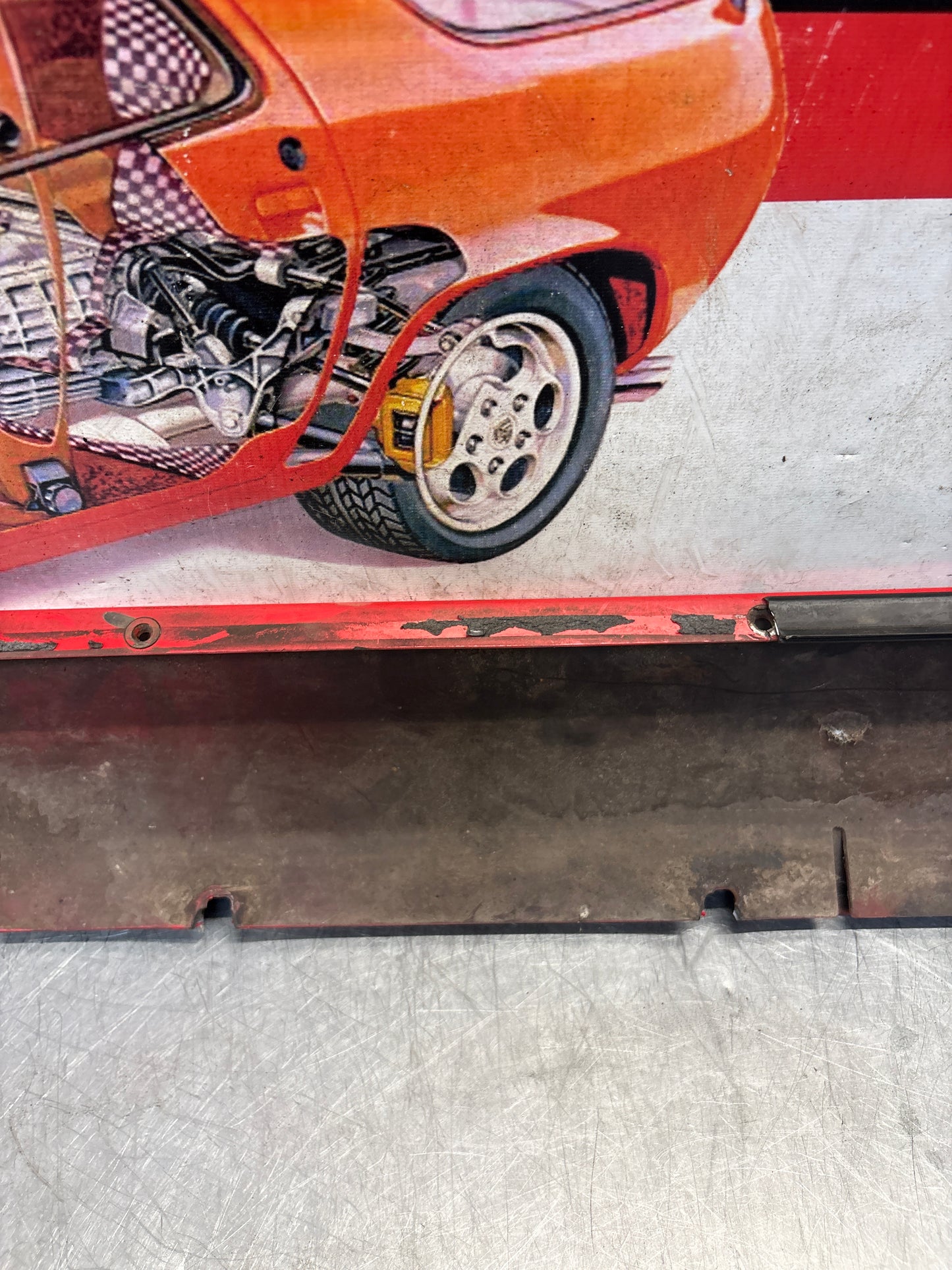 Porsche 928 S4 right sill cover, used 92855908602