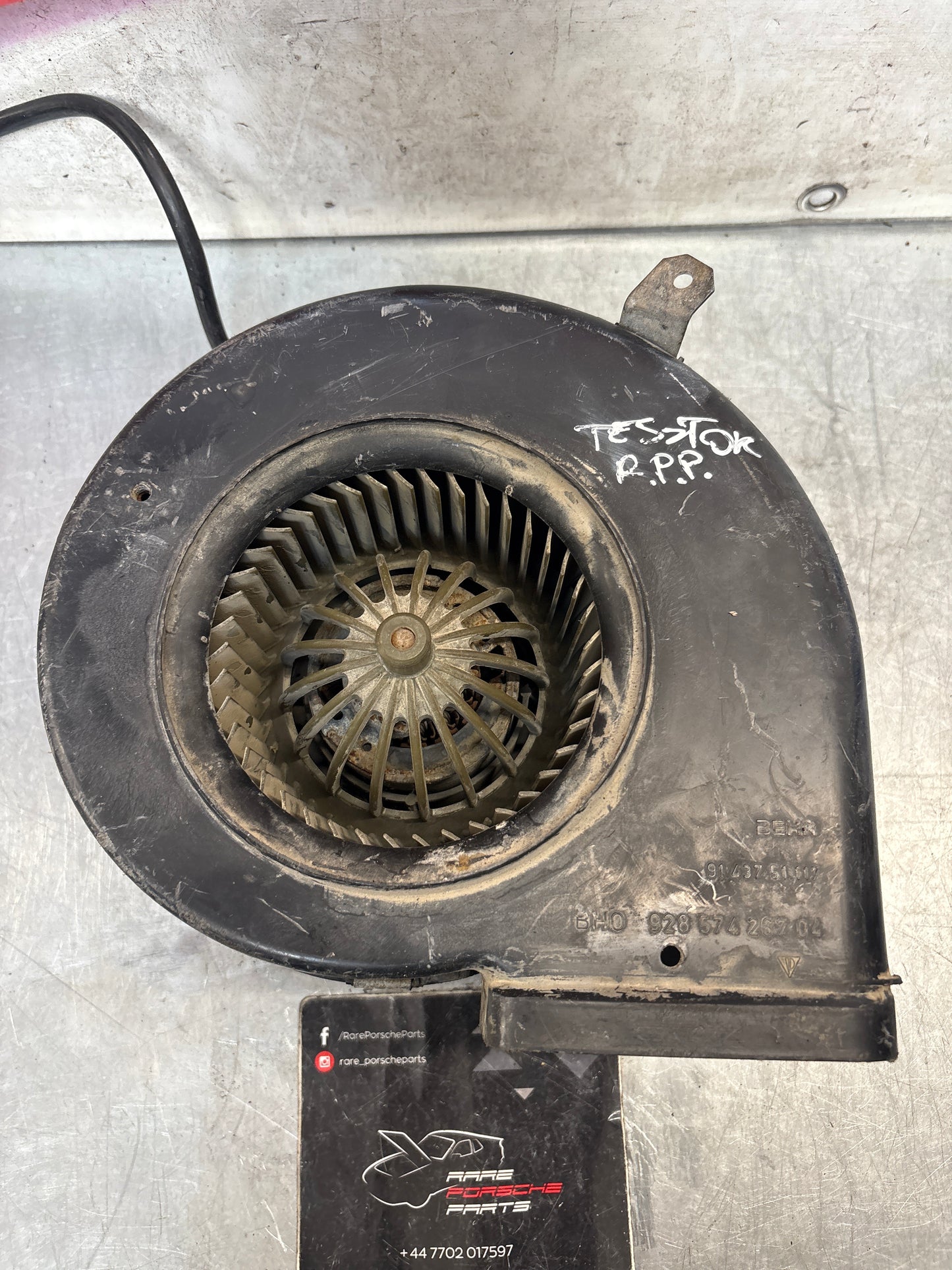 Porsche 928 Blower motor, used, tested 92857426704 / 92857426904
