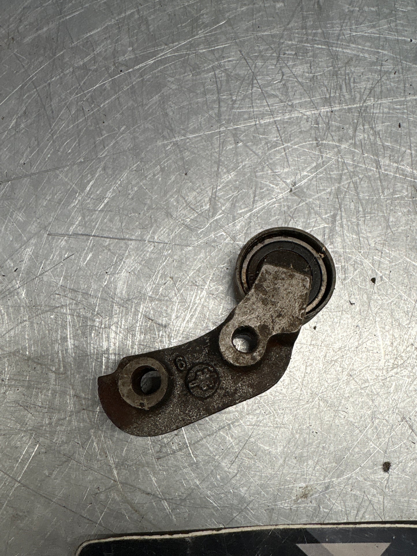 Porsche 928 tension roller pulley, used 9281055610R