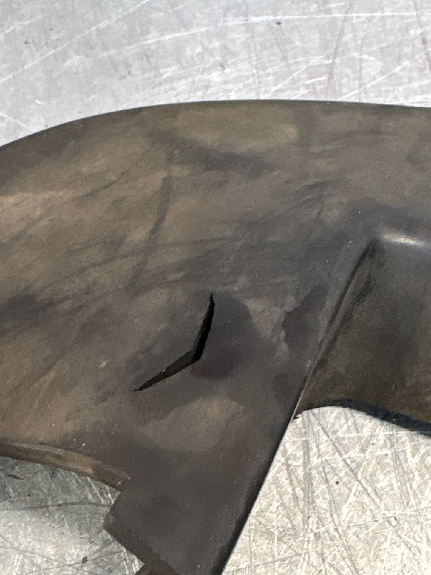 Porsche 944 front right bumper cover rubber insert, used 94450534800