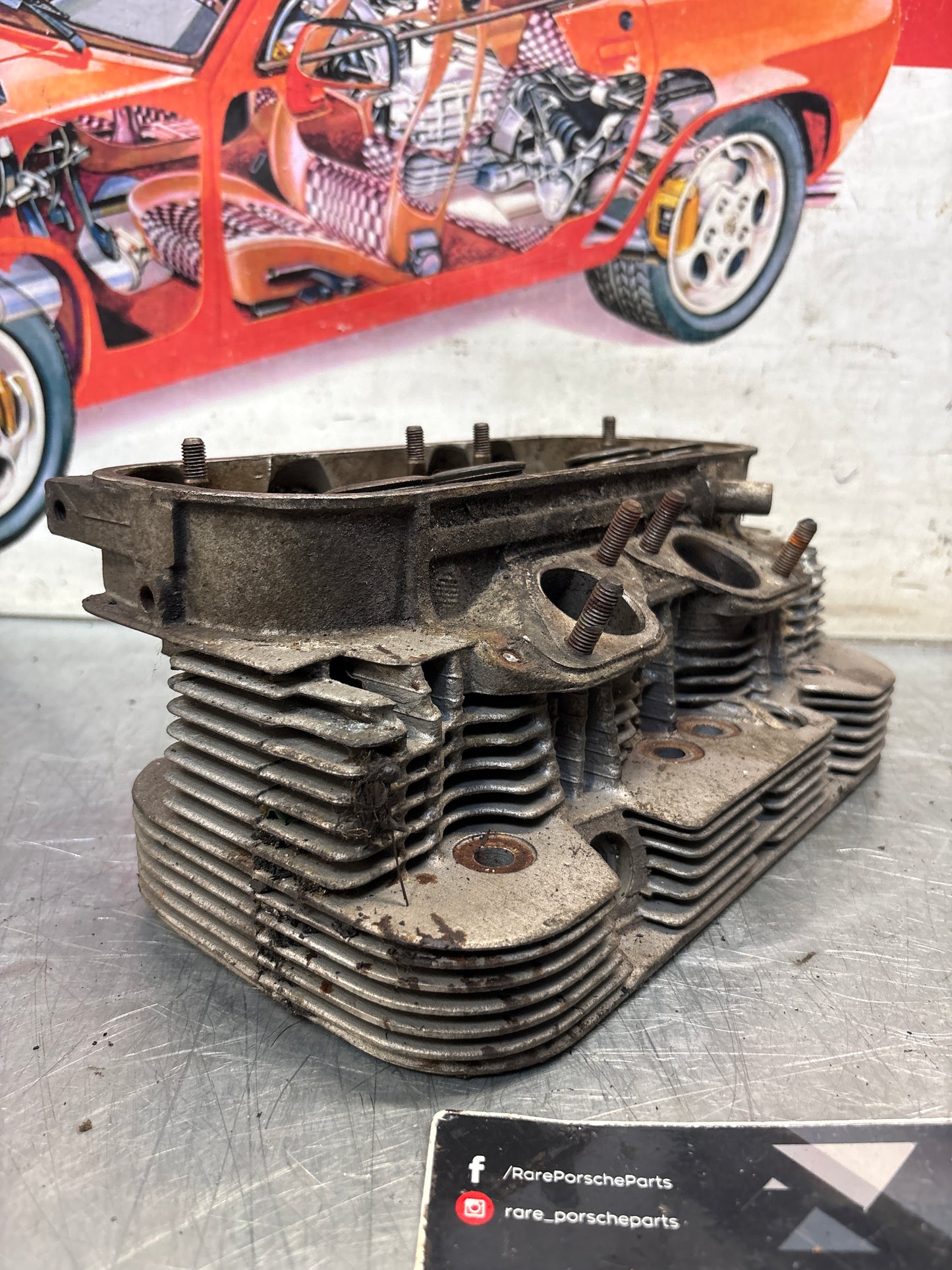 Porsche 914, cylinder head, right side, used 021101371J