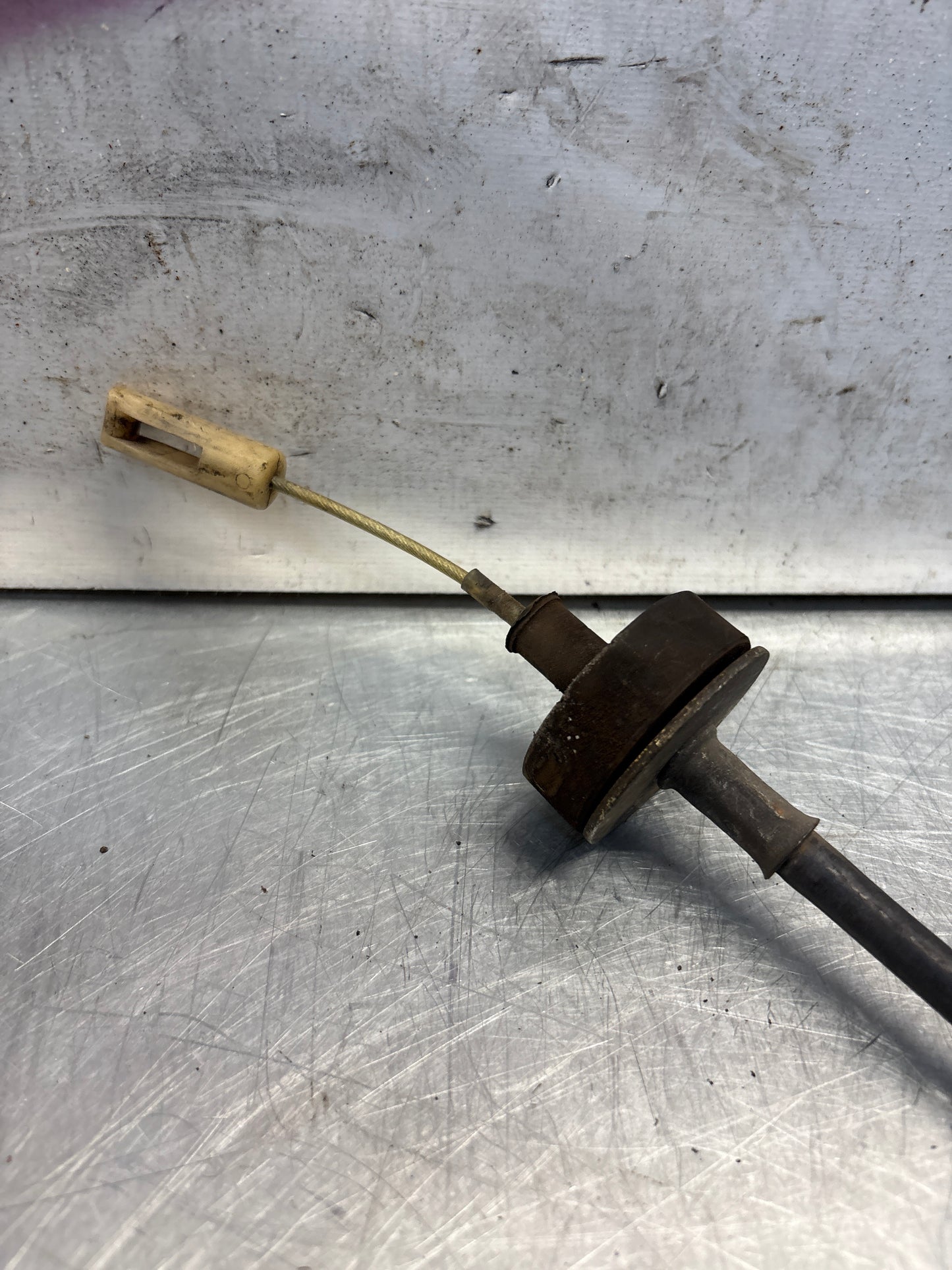 Porsche 924 2.0 LHD clutch cable, used 477721333B