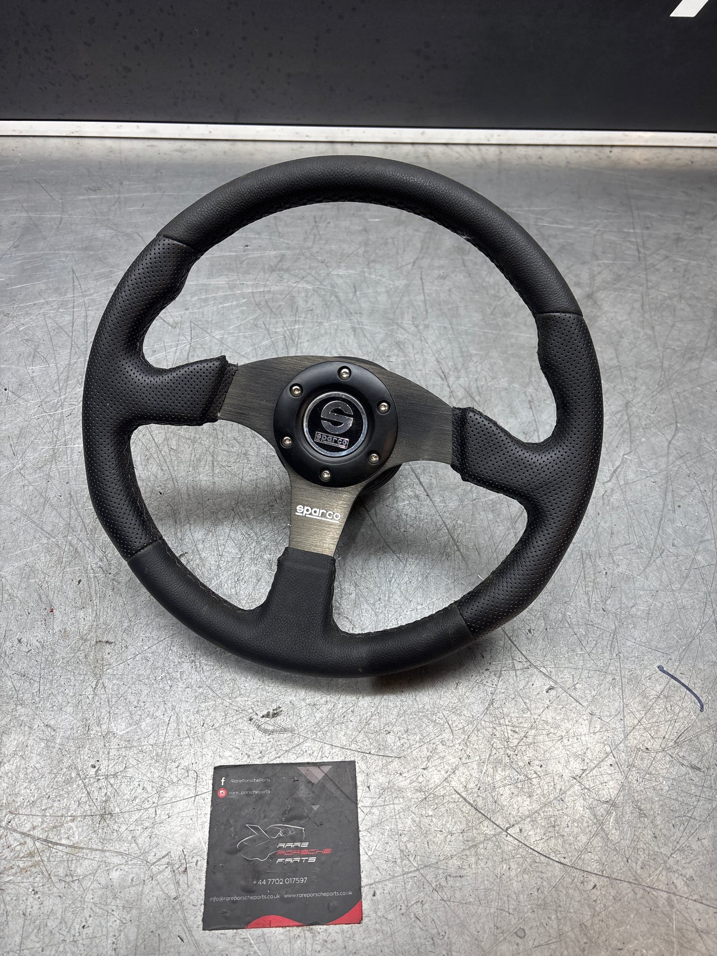Sparco Steering wheel from Porsche 924 944 with hub, new