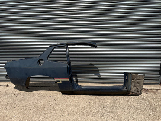 Porsche 924 right side cut, rear fender with sill