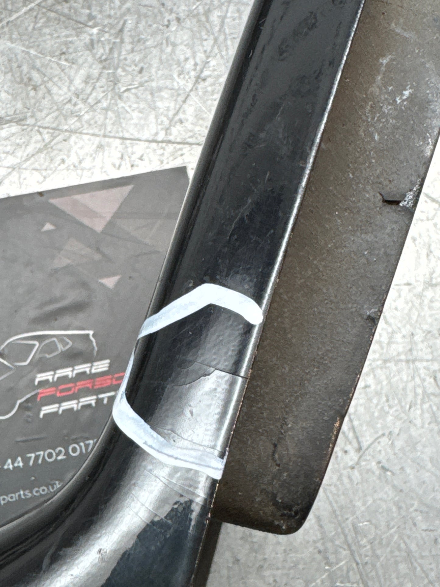 Porsche 944 Front Right Bumper Light Frame, surround bezel - Trim 93150519601, cracked