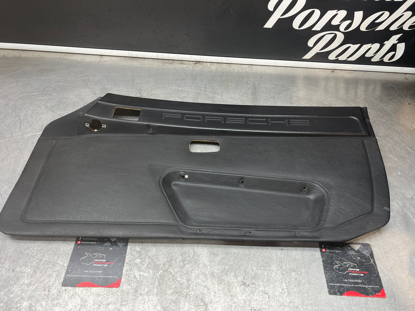 Porsche 924/944 early Porsche scripted door card used good condition right side, Rhd, 478867012
