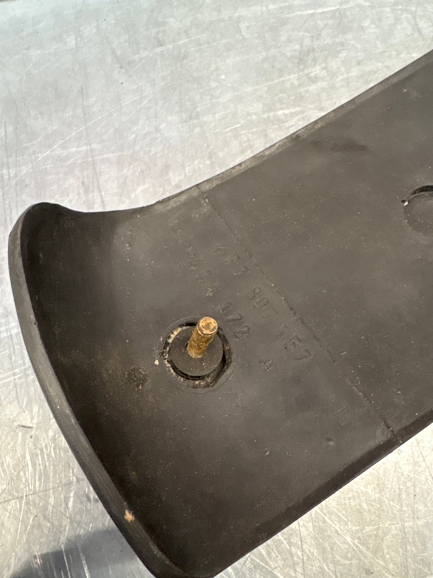 Porsche 924 Left rear moulding protective strip, used 477807157
