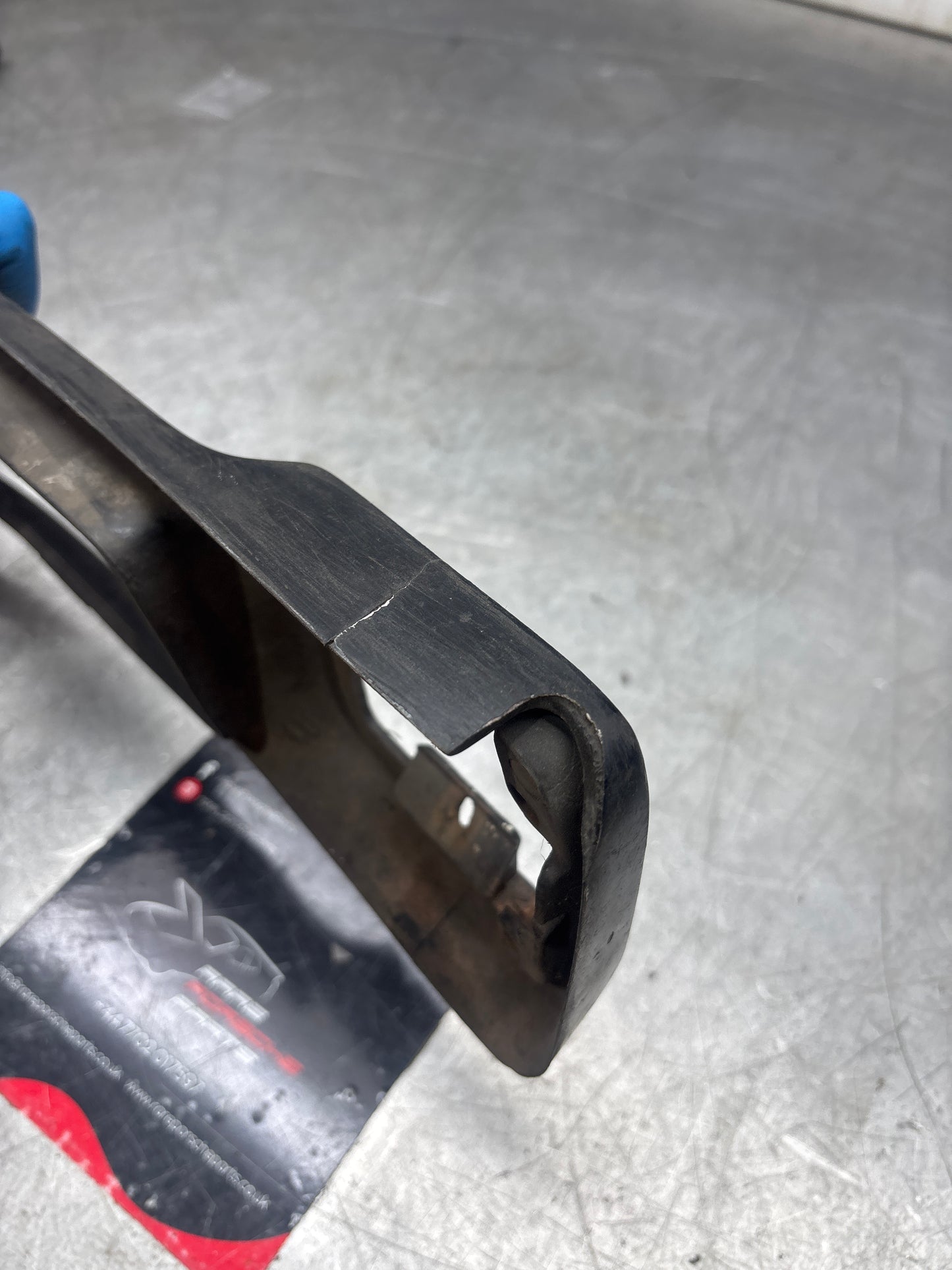 Porsche 944 Front Left Bumper Light Frame, bezel Trim 93150519501 used, cracked