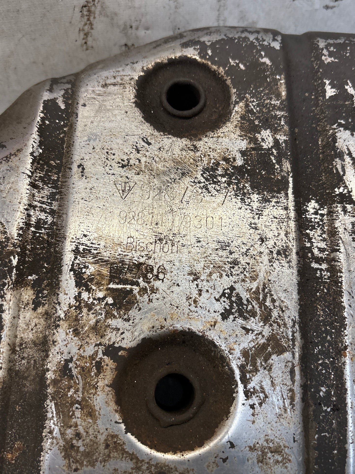 Porsche 928 Left side silencer, used 92811109301