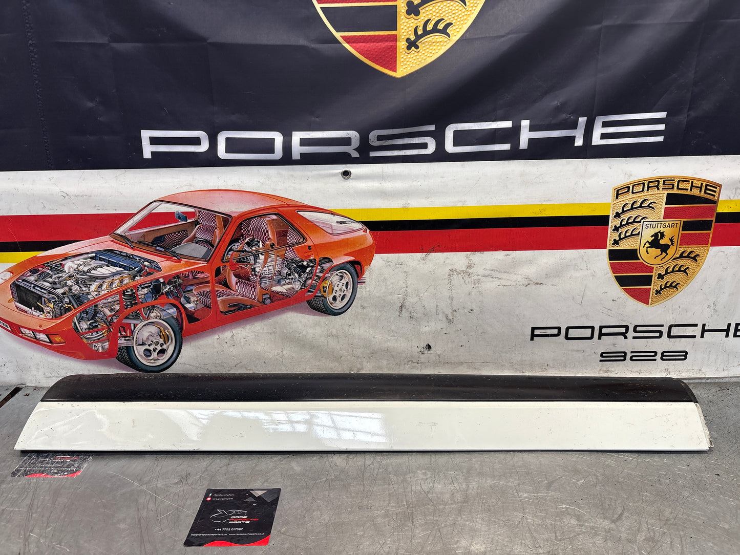 Porsche 911 964 right side sill cover, used 96455919401