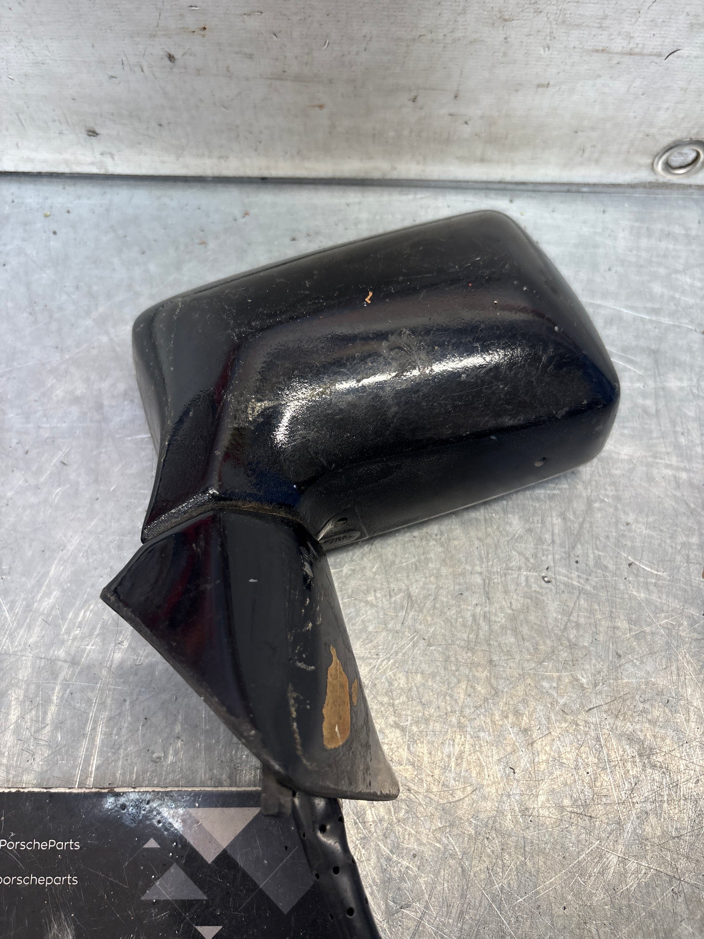 Porsche 924 early left side mirror, used