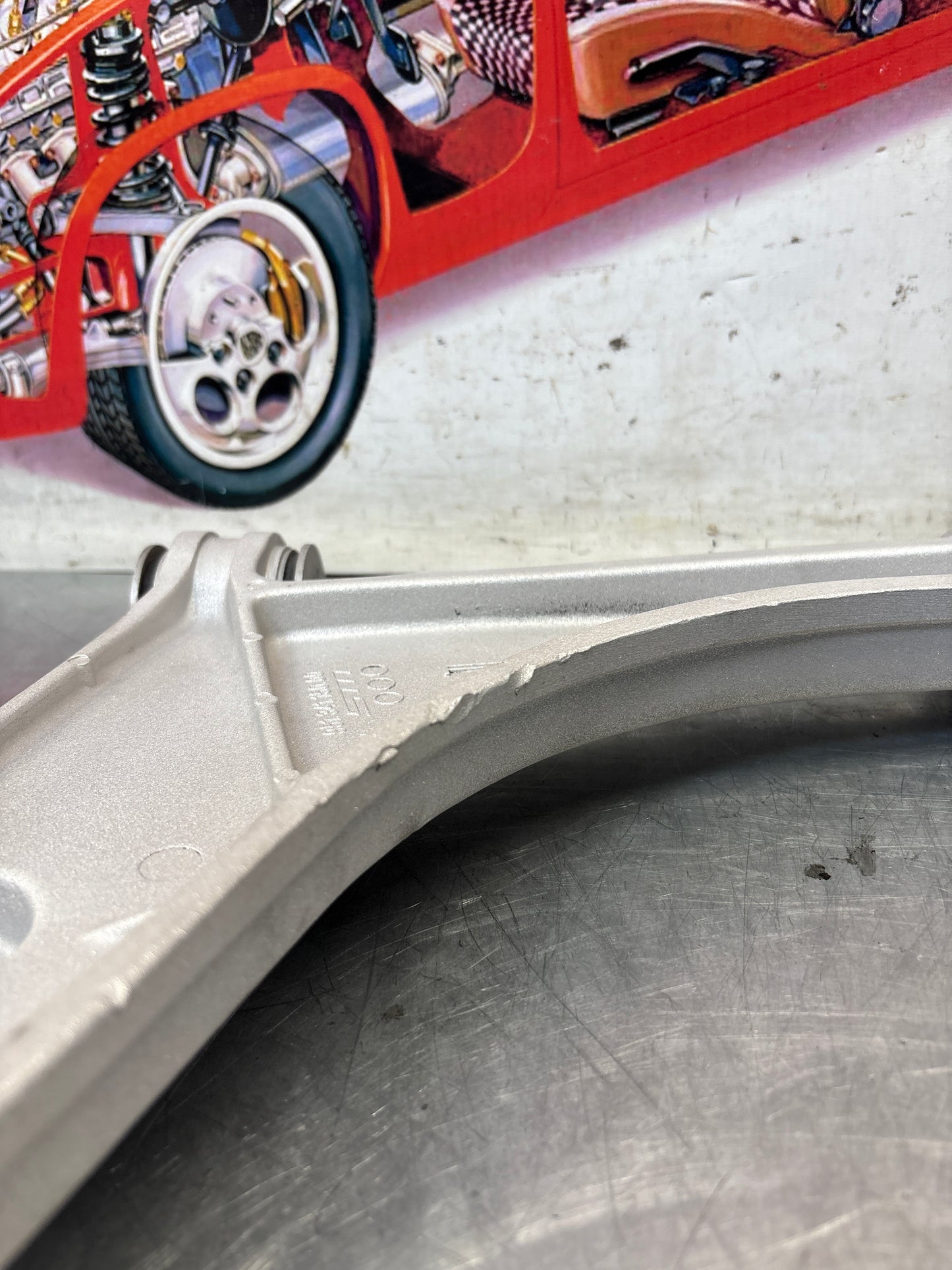 Porsche 944 Front right control arm, refurbished 95134115000