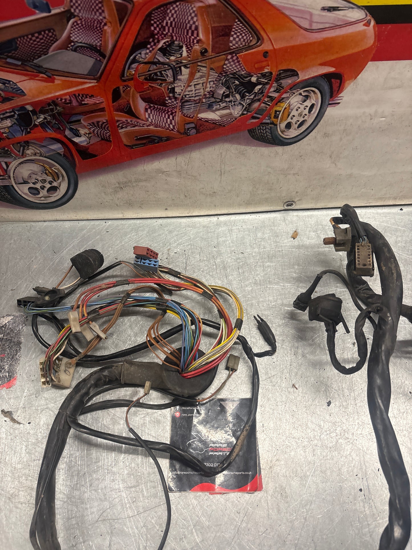 Porsche 928 S engine bay wiring loom, LHD, Spares or repair 92861200106