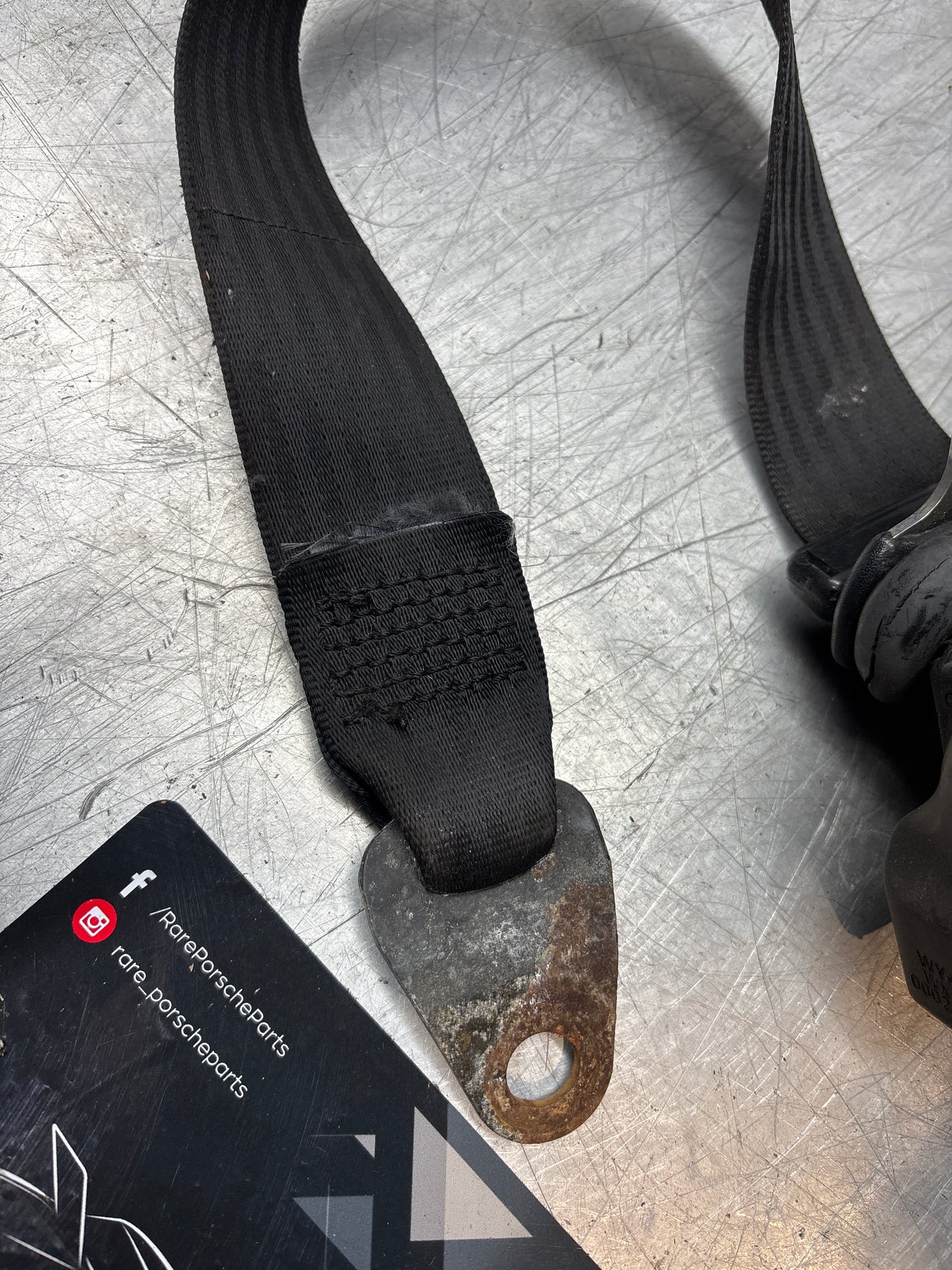 Porsche 944 Convertible Cabrio front left N/S seat belt 94180303312, used
