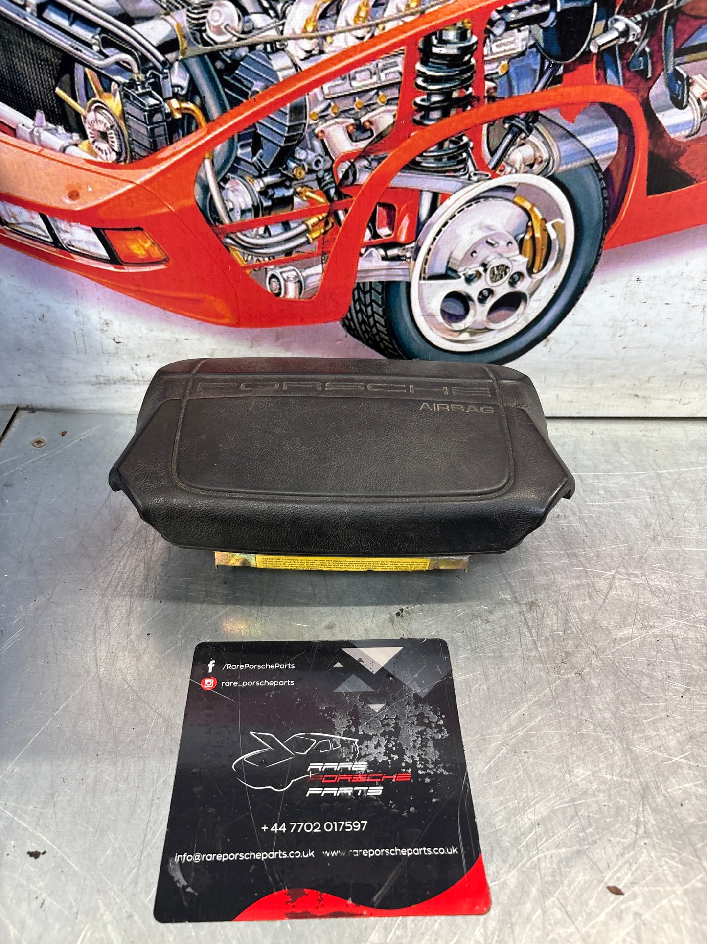 Porsche 911 964 Turbo driver airbag, black, used 94480305503