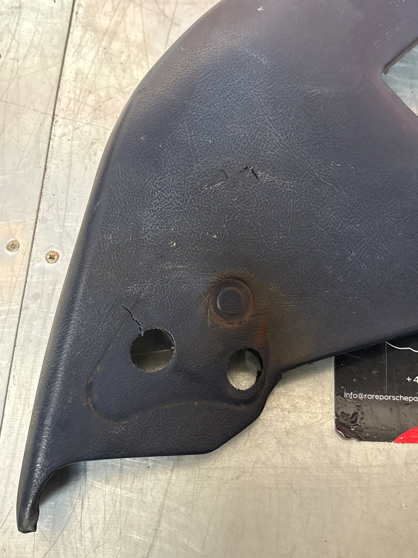 Porsche 928 Rear Seat Side Panel Left, cobalt blue, used 92852204104
