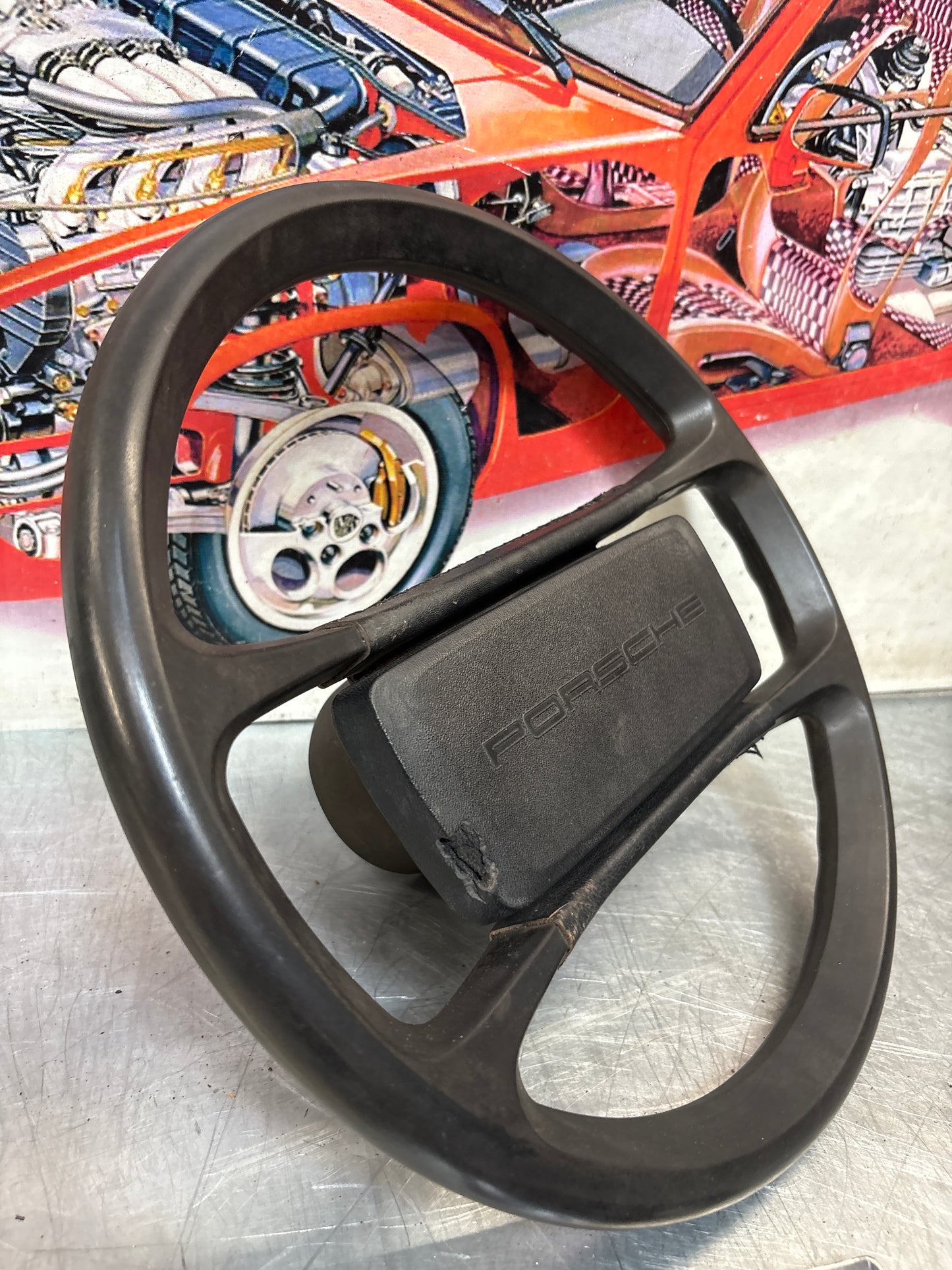 Porsche 944/924 Steering wheel, used 477419091G/H