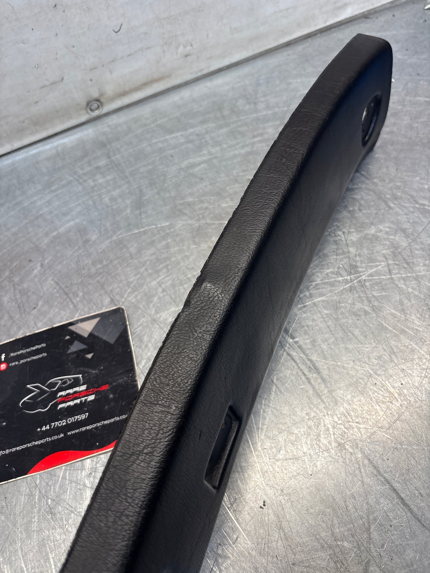 Porsche 944 / 968 front windshield panel trim, used, black 94455503700