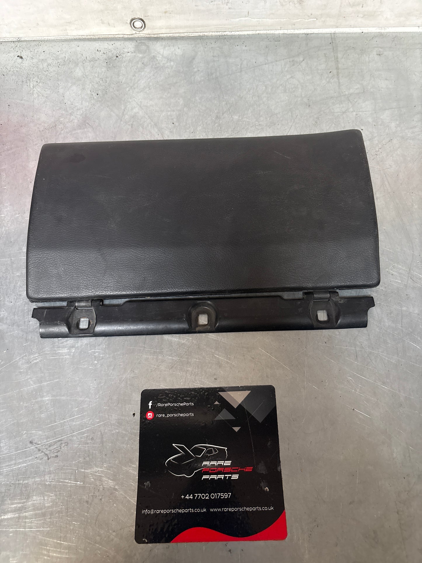 Porsche 944 black glovebox door, used 94455212300