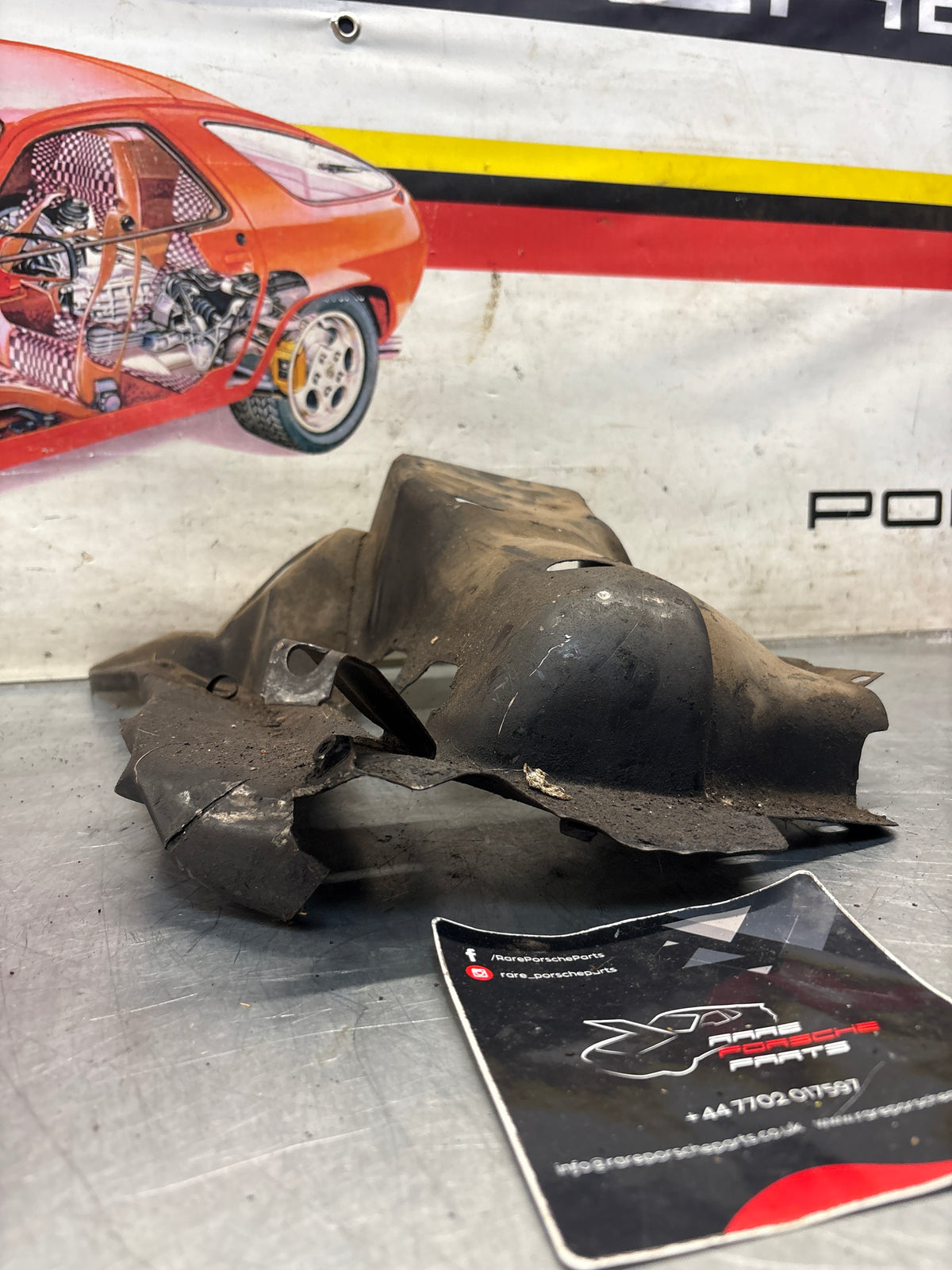 Porsche 914 cylinder cover heat shield, 022119300A Used