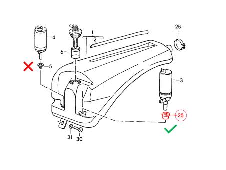 Anello di tenuta pompa acqua tergicristallo per Porsche 911 G 3.0 3.2 964/993/996/997/928/968/986 guarnizione 92862819300