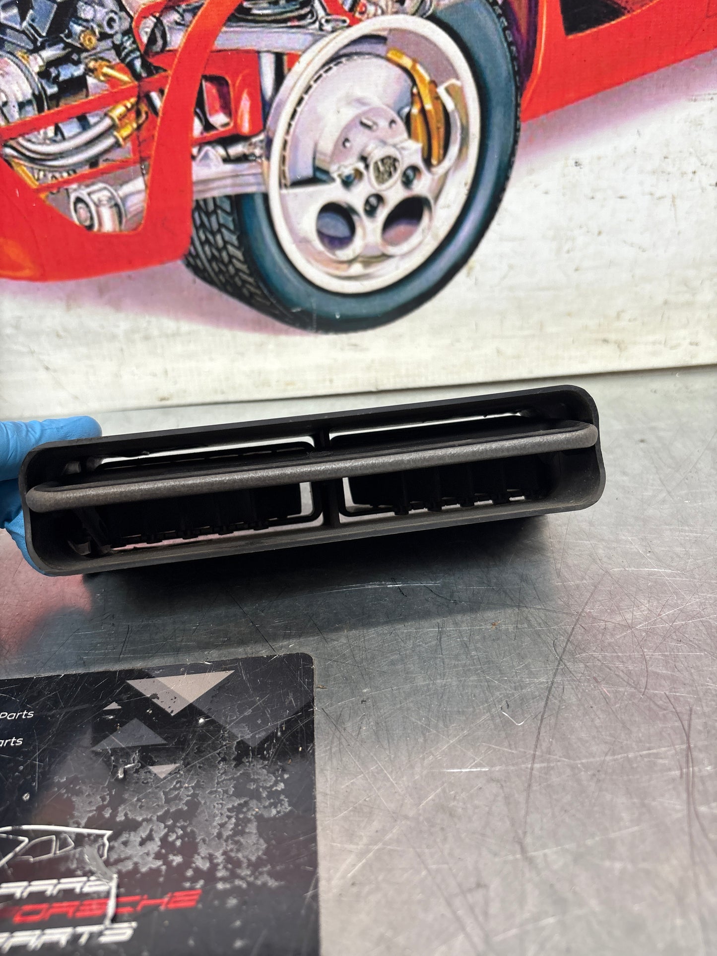 Porsche 928 S2 Türverkleidung Lüftungsgitter, gebraucht, rechte Seite 92857408703 gebraucht