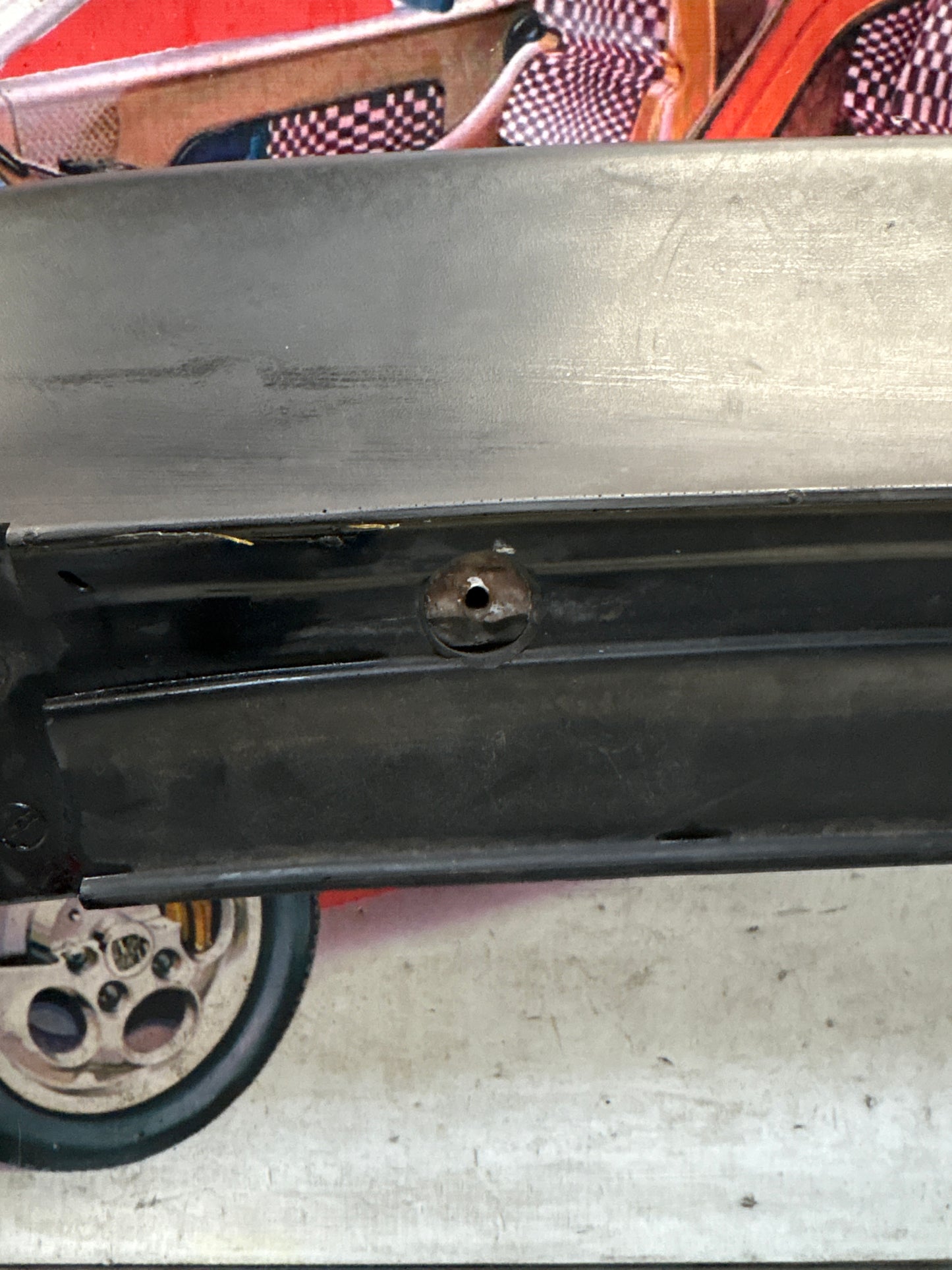 Porsche 944 rear center spoiler, used 93751255500