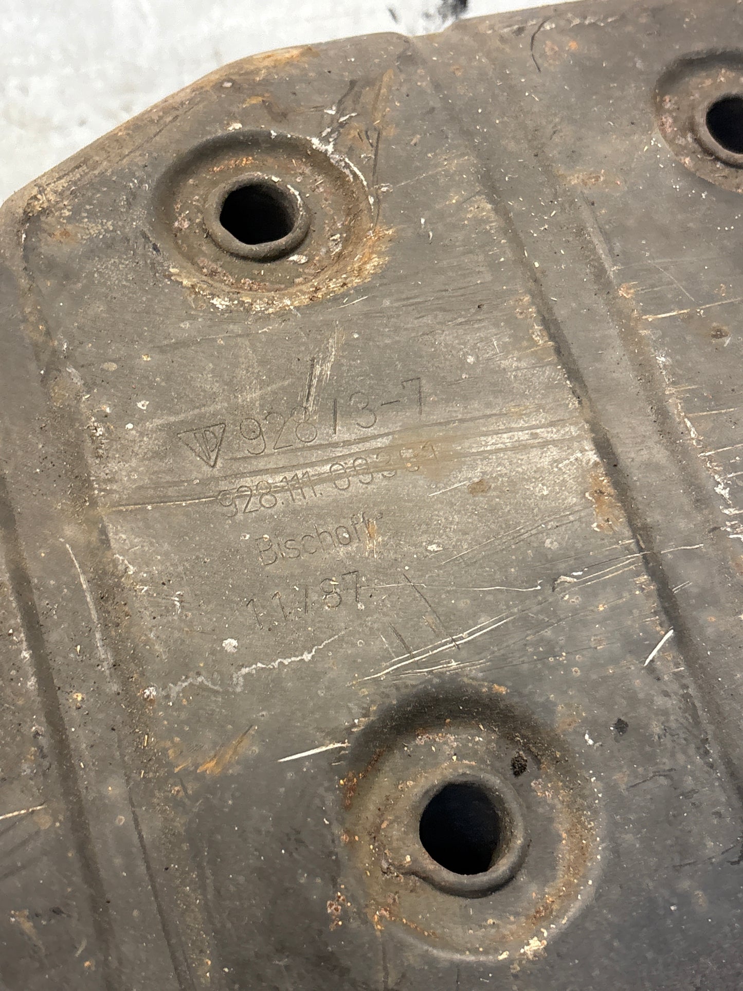Porsche 928 Left side silencer, used 92811109301