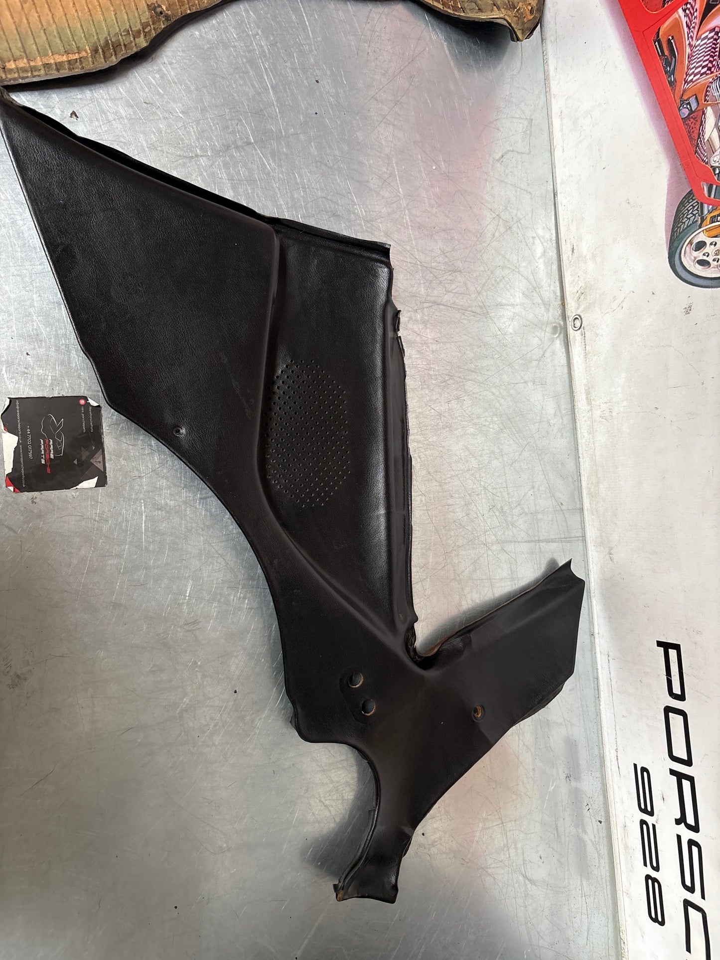 Porsche 944 924 black rear interior C Post trims/cards. Quarter panel trim used 94455502101 94455502201