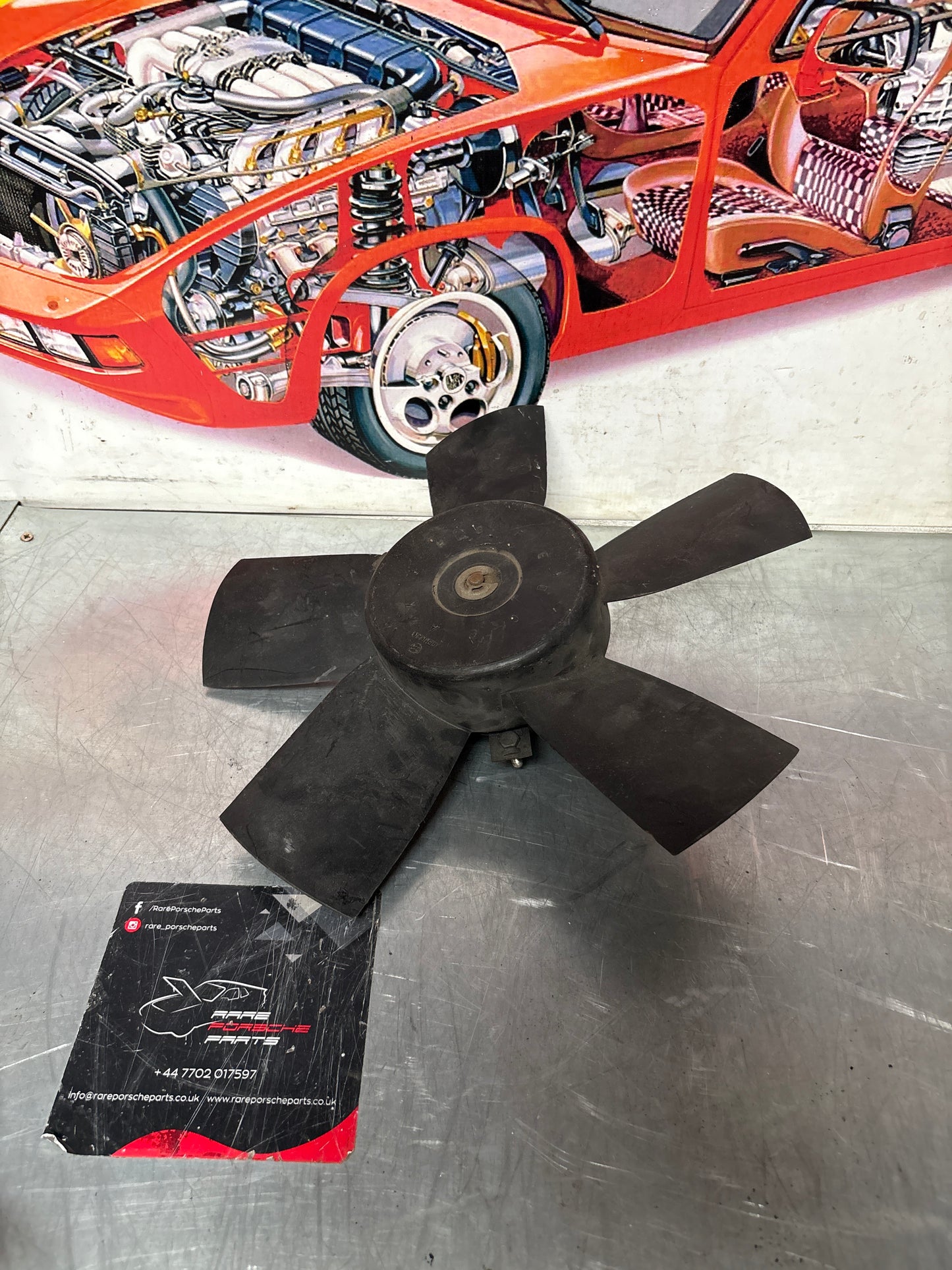 Porsche 928 cooling fan, used 92862414500