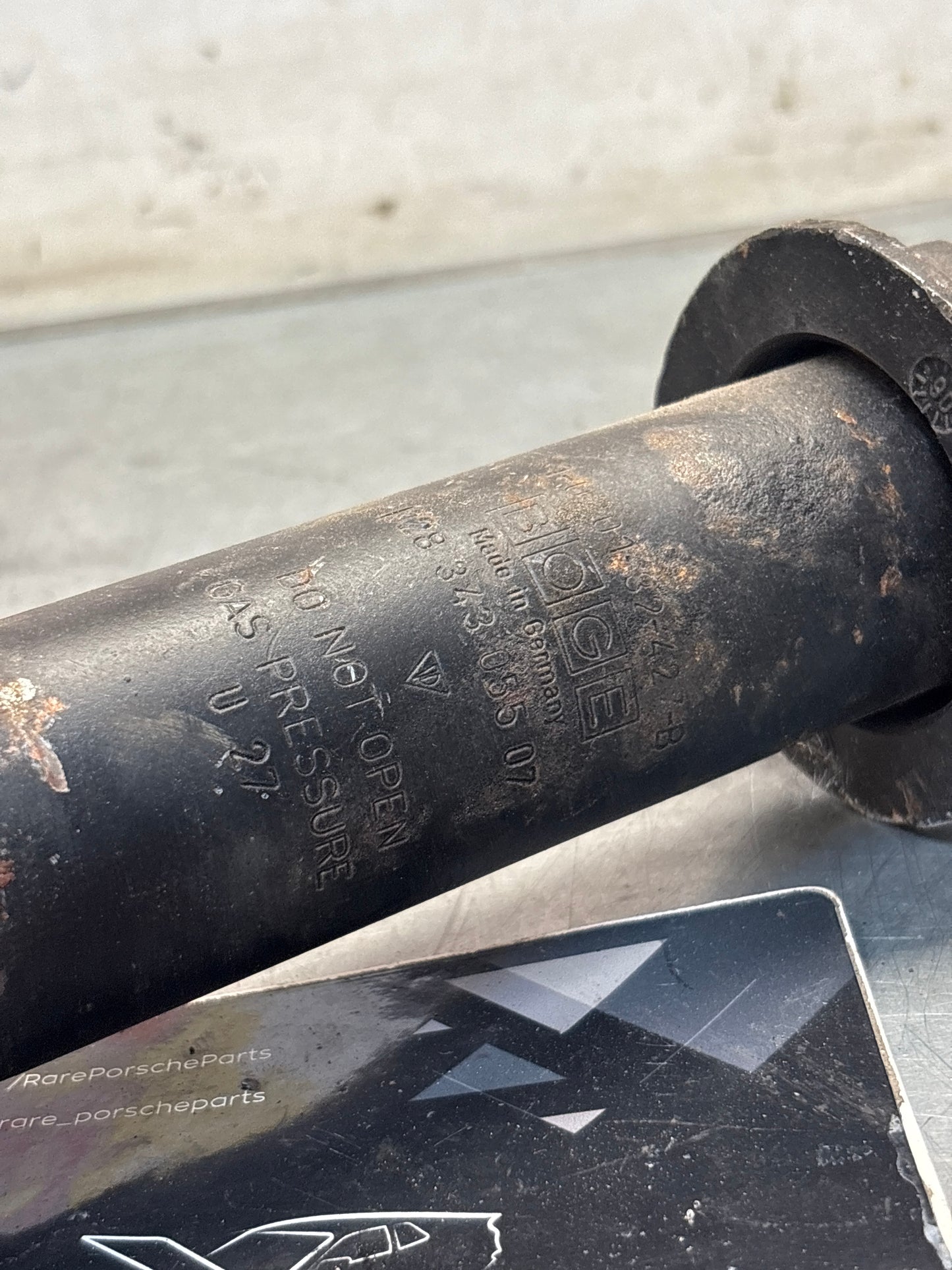Porsche 928 front shock absorber, used 92834305507