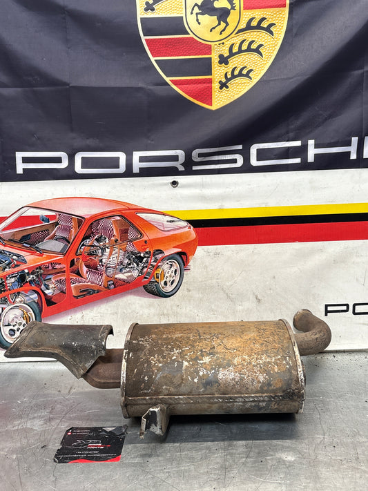 Porsche 928 rear exhaust box, used 92811109701