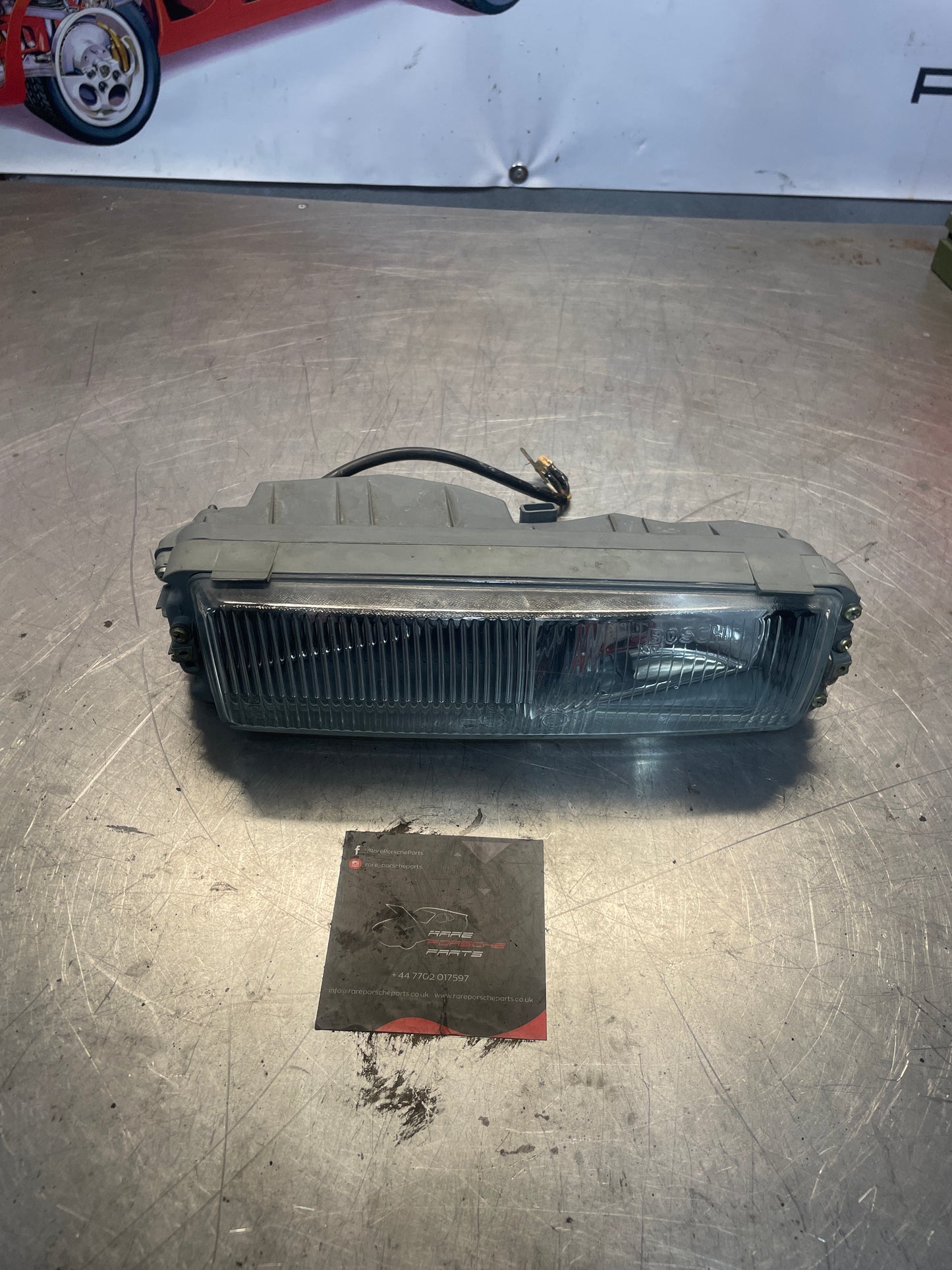 Porsche 928 S4 GT GTS additional headlight, driving light, right, 92863145000 used, Bosch